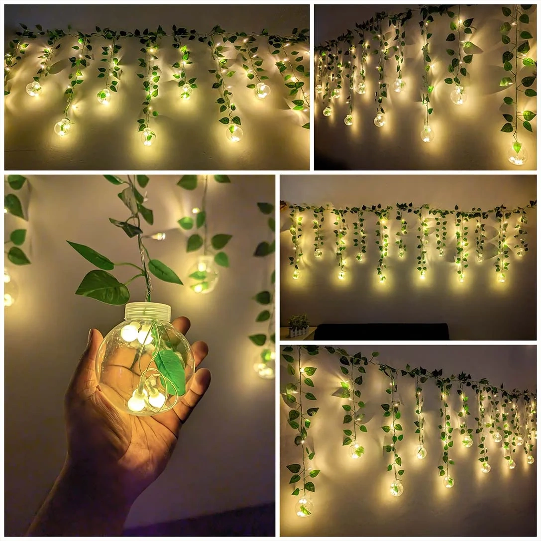Wish Ball Leaf Curtain Light