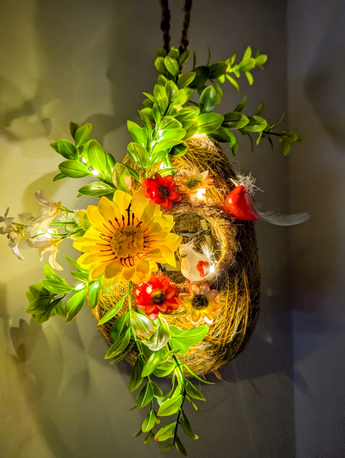 Bird Nest with Mix Flower MS05
